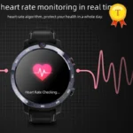 2021 hot selling Android system HD screen 4GB+64GB GPS WIFI 4G internet smart watch men real time heart rate monitor wristwatch
