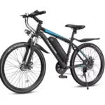 26 ”1000W Peak Ebike,Electric Bike for Adults, Up to 50 Miles 21.7MPH Electric Mountain Bike with 48V 374.4WH Remote Battery